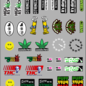 MRC Hobbies Products RCS420-S2  RC Scaled 420 decals stickers sheet #2