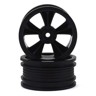 RPM R/C Products RPM81552  RPM Gloss Black “N2O” Resto-Mod Sedan Wheels (2)