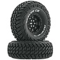 Duratrax DTXC4022  Black Scaler CR C3 Mounted 1.9" Crawler Tires (2)