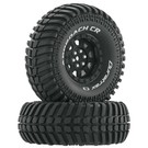 Duratrax DTXC4030  Black Approach CR C3 Mounted 1.9"Crawler Tires (2)