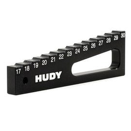 Hudy HUD107720 Chassis Ride Height Gauge 17-30MM 1/8 & 1/10 Off-Road