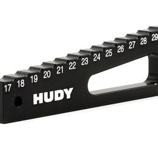 Hudy HUD107720 Chassis Ride Height Gauge 17-30MM 1/8 & 1/10 Off-Road
