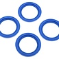 J Concepts JCO2651-1  Blue Tribute Wheel Mock Beadlock Rings, Glue-on-Set (4pcs) 26511