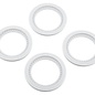 J Concepts JCO2651-3  White Tribute Wheel Mock Beadlock Rings, Glue-on-Set (4pcs)