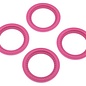 J Concepts JCO2651-4  Pink Tribute Wheel Mock Beadlock Rings, Glue-on-Set (4pcs)