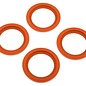 J Concepts JCO2651-6  Orange Tribute Wheel Mock Beadlock Rings, Glue-on-Set (4pcs) 26516