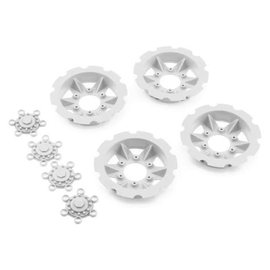 J Concepts JCO2668-3  White Tracker MT Truck Wheel Mock Beadlock Rings (4)