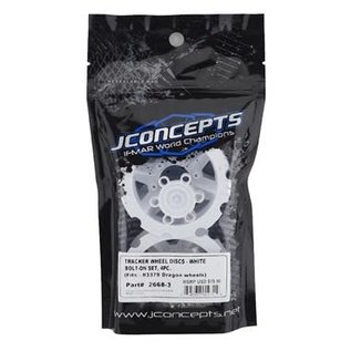 J Concepts JCO2668-3  White Tracker MT Truck Wheel Mock Beadlock Rings (4)