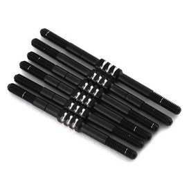 J Concepts JCO2557-DTMB  Yokomo YZ-2 DTM 3.0 Fin Black Titanium Turnbuckles (6)