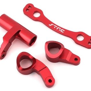 STRC SPTSTR340073R  Red Aluminum HD Steering Bellcrank Set  for Infraction 6S BLX, Limitless, Outcast 6S