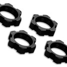 Traxxas TRA7758A  Black Anodized 17mm Splined Serrated Wheel Nuts (4)