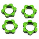 Traxxas TRA7758G  Green Anodized 17mm Splined Serrated Wheel Nuts (4)