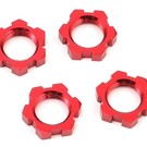 Traxxas TRA7758R  Red Anodized 17mm Splined Serrated Wheel Nuts (4)