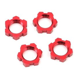 Traxxas TRA7758R  Red Anodized 17mm Splined Serrated Wheel Nuts (4)