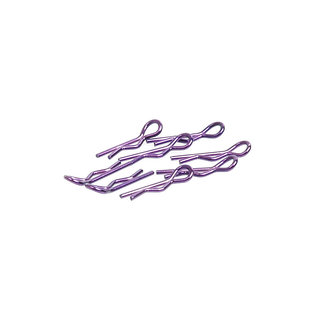 Core RC CR069  Purple Metallic Small Body Clips (8)