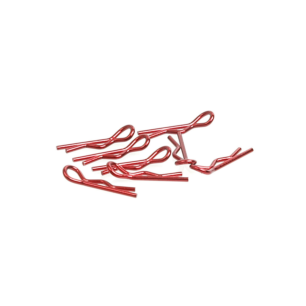 Cr067 Red Metallic Small Body Clips 8 Michaels Rc Hobbies 