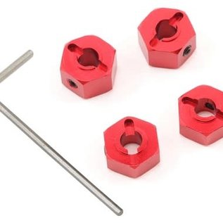 STRC SPTST3654-12R  Red Aluminum 12mm "Lock Pin Style" Wheel Hex Set