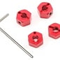 STRC SPTST3654-12R  Red Aluminum 12mm "Lock Pin Style" Wheel Hex Set