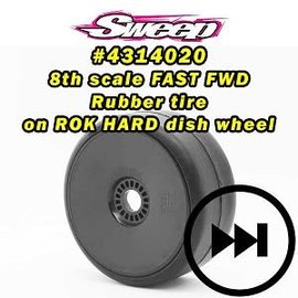 SWEEP SWP4314020  Sweep FAST GT2 Drag Racing-Speed runs BELTED on Black Dish Wheels 17mm (2)