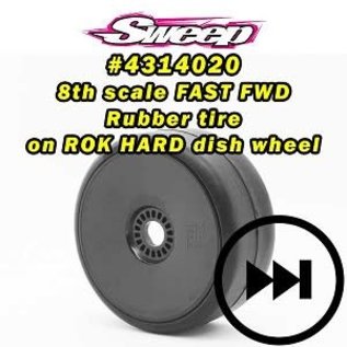 SWEEP SWP4314020  Sweep FAST GT2 Drag Racing-Speed runs BELTED on Black Dish Wheels 17mm (2)