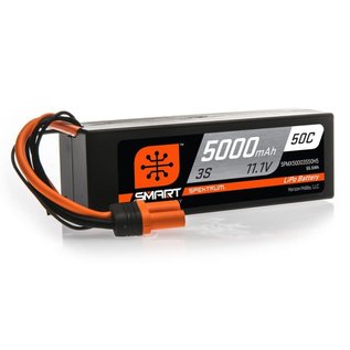 Spektrum SPMX50003S50H5  Spektrum 3S 11.1v 5000mAh 50C Smart LiPo w/ IC5 Plug