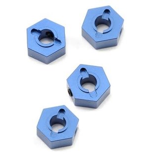 STRC SPTST1654B  Blue Aluminum 12mm Hex Adapters (Blue) (4) (Slash 4x4)