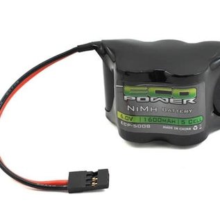 Eco Power ECP-5008  5-Cell NiMH 2/3A Hump Receiver Battery Pack (6.0V/1600mAh)