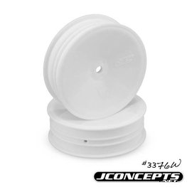 J Concepts JCO3376W  White Mono 2.2" B6.1 B6 RB6 Slim Front Wheel (4)