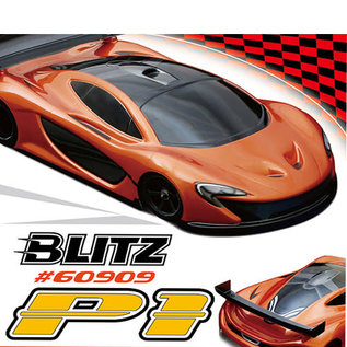 BLITZ BLZ60909-05 BLITZ Lightweight P1 1/12th On-Road (0.5mm) Sport Car Clear Body 61 grams uncut