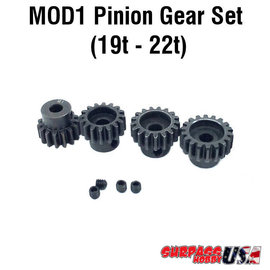 Surpass Hobby USA MOD11922 MOD1 Pinion Gear Set 19T-22T Hard Coated Alloy Steel (4)