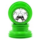 Traxxas TRA6875  Green Chrome Dual Profile Short Course Wheels (2)
