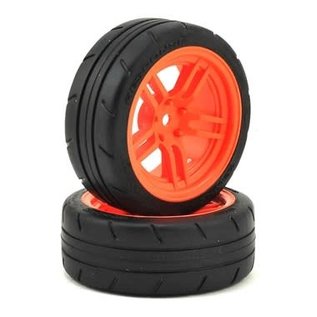 Traxxas TRA8373A  4-Tec 2.0 1.9" Orange Response Front Pre-Mounted Tires