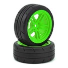 Traxxas TRA8373G  4-Tec 2.0 1.9" Green Response Front Pre-Mounted Tires (2)