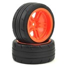 Traxxas TRA8374A  4-Tec 2.0 1.9" Orange Response X-Tra Wide Rear Pre-Mounted Tires