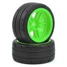 Traxxas TRA8374G  4-Tec 2.0 1.9" Green Response X-Tra Wide Rear Pre-Mounted Tires (2)
