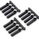 RPM R/C Products RPM73392 Long Shank Rod Ends (12) 4-40 – Black