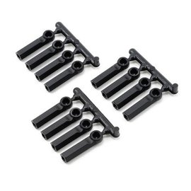 RPM R/C Products RPM73392 Long Shank Rod Ends (12) 4-40 – Black