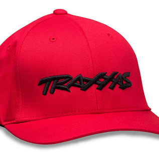 Traxxas TRA1188-RED-SM Traxxas Logo Flexfit Hat  Red Small / Medium