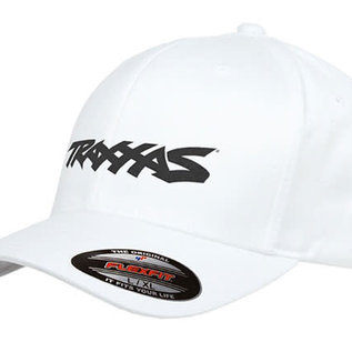 Traxxas TRA1188-WHT-LXL  Traxxas Logo Flexfit Hat White Large / Extra Large