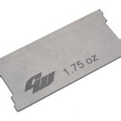 Custom Works R/C CSW3267  Steel Shorty Battery Weight (1.75oz/50g) for Outlaw 4, Rocket Stage 4