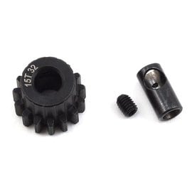 Protek RC PTK-8058  32P 15T Steel Pinion Gear w/3.17mm Reducer Sleeve (Mod .8) w/5mm Bore