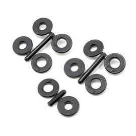 RPM R/C Products RPM80302 3/16" Snap Tite Body Savers (Black) (5)