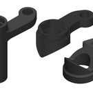 Team Corally COR00180-036  Steering Bellcrank - Parts A-B-C - Composite - 1 set: Dementor, Kronos, Python, Shogun
