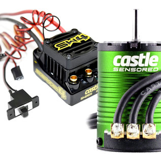 Castle Creations CSE010-0164-06  Sidewinder 4 Waterproof Sensorless ESC, w/ 1410-3800kv 5MM Sensored Motor