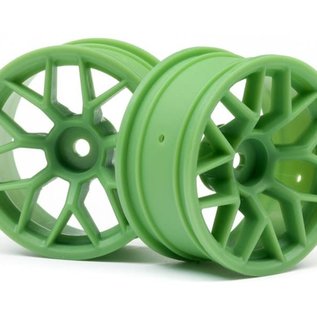 HPI HPI112811  Green RTR Wheel, 26mm width, 6mm Offset (2pcs)