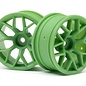 HPI HPI112811  Green RTR Wheel, 26mm width, 6mm Offset (2pcs)