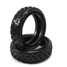 Hot Race Tyres HR10C2F  HotRace 1/10 Carpet 2wd Front Tires (2) no inserts