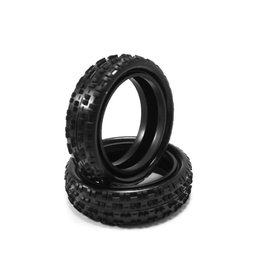 Hot Race Tyres HR10C2F  HotRace 1/10 Carpet 2wd Front Tires (2) no inserts