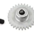 JK Products JKPG428  48P 28T White Plastic Pinion Gear (3.17mm Bore) 428