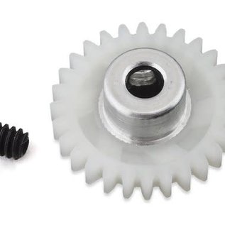 JK Products JKPG428  48P 28T White Plastic Pinion Gear (3.17mm Bore) 428